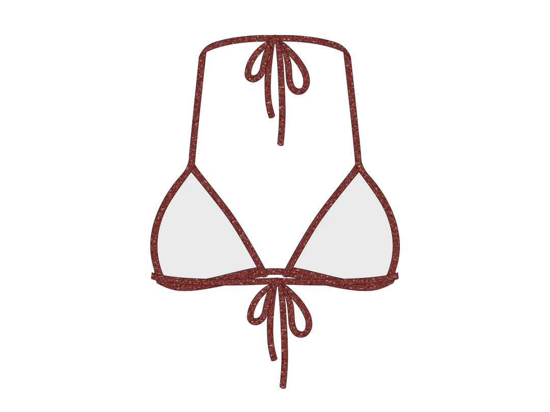 Boutine LA Rust Shimmer Bikini Top TOPS