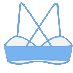 Boutine LA TOPS Sky Blue X-Fit Top