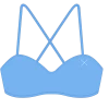 Boutine LA TOPS Sky Blue X-Fit Top