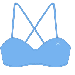 Boutine LA TOPS Sky Blue X-Fit Top