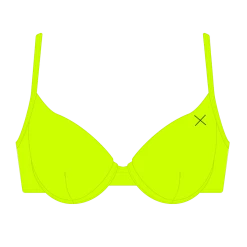 Boutine LA Sour Yellow Bustier Top TOPS