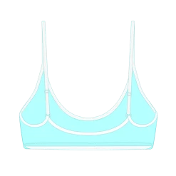 Boutine LA UNDERWEAR Sage Blue Bralette Top