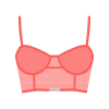 Boutine LA UNDERWEAR Salmon Mesh Camisole Top