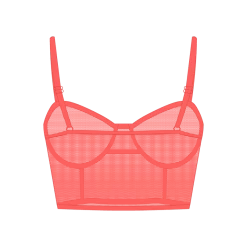Boutine LA UNDERWEAR Salmon Mesh Camisole Top