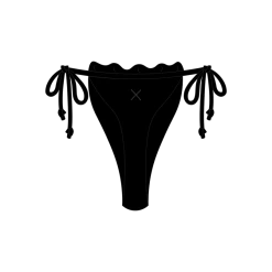 Boutine LA MATCHING SETS Manhattan Black Scallop Bottoms