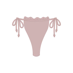 Boutine LA MATCHING SETS Deep Taupe Scallop Bottoms