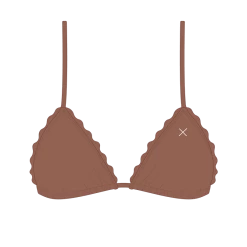 Boutine LA MATCHING SETS Cocoa Brown Scallop Top