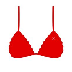 Boutine LA Rose Red Scallop Top