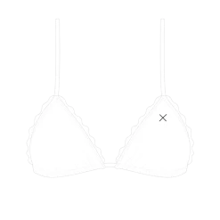 Boutine LA Venice White Scallop Top MATCHING SETS