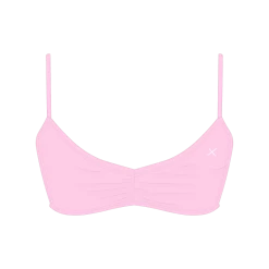 Boutine LA Blush Pink SATIN Scrunch Top TOPS