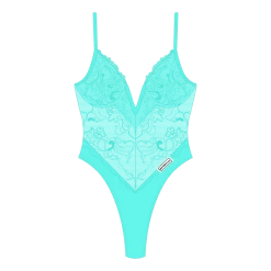 ChooksLA UNDERWEAR Sea Foam Lace Bodysuit
