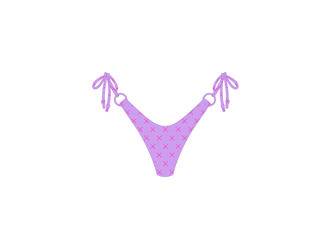 Boutine LA TOPS Lilac Logo Print Hoop Bottom