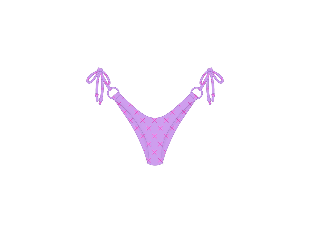 Boutine LA TOPS Lilac Logo Print Hoop Bottom