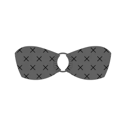 Boutine LA TOPS Black Logo Print Hoop Top