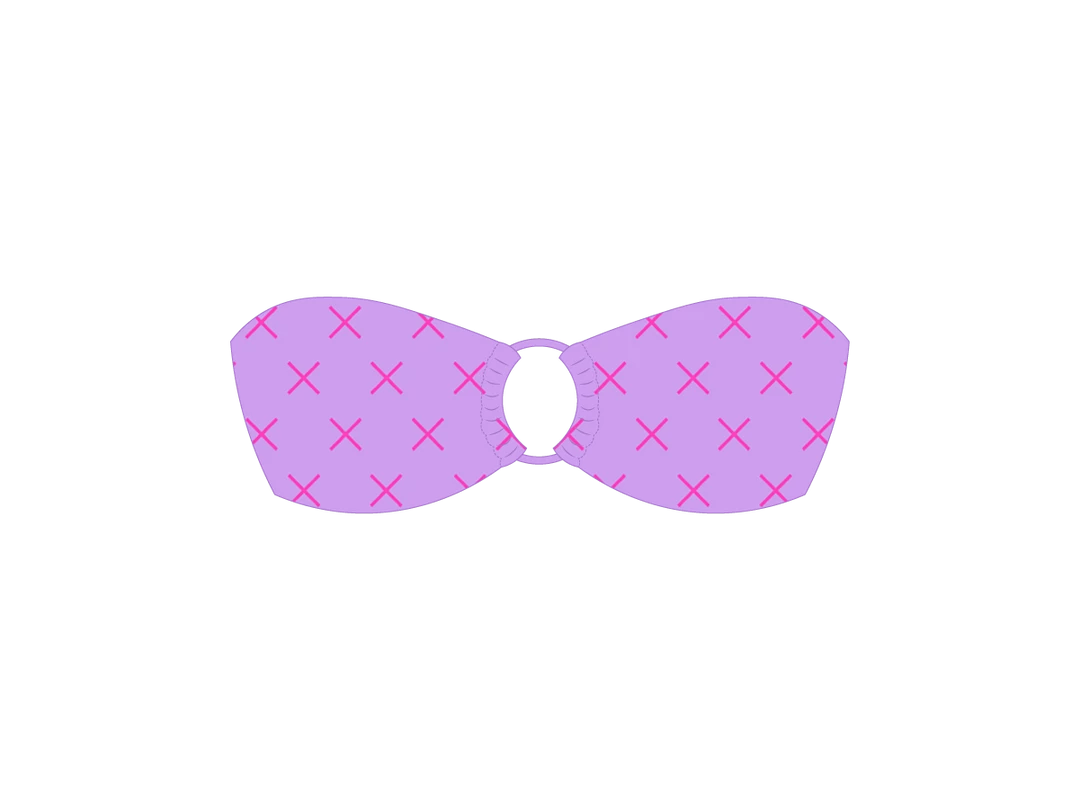 Boutine LA Lilac Logo Print Hoop Top