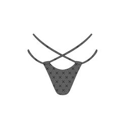 Boutine LA Black Logo Print Loop Bottom