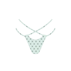 Boutine LA TOPS Green Logo Print Loop Bottom