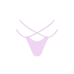 Boutine LA Pink Logo Print Loop Bottom