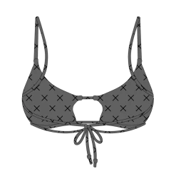 Boutine LA Black Logo Print Loop Top