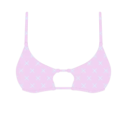 Boutine LA Pink Logo Print Loop Top TOPS