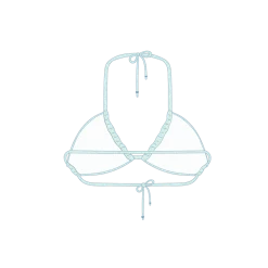 Boutine LA TOPS Aquamarine Shimmer Reverse Top