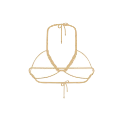 Boutine LA TOPS Gold-dust Shimmer Reverse Top