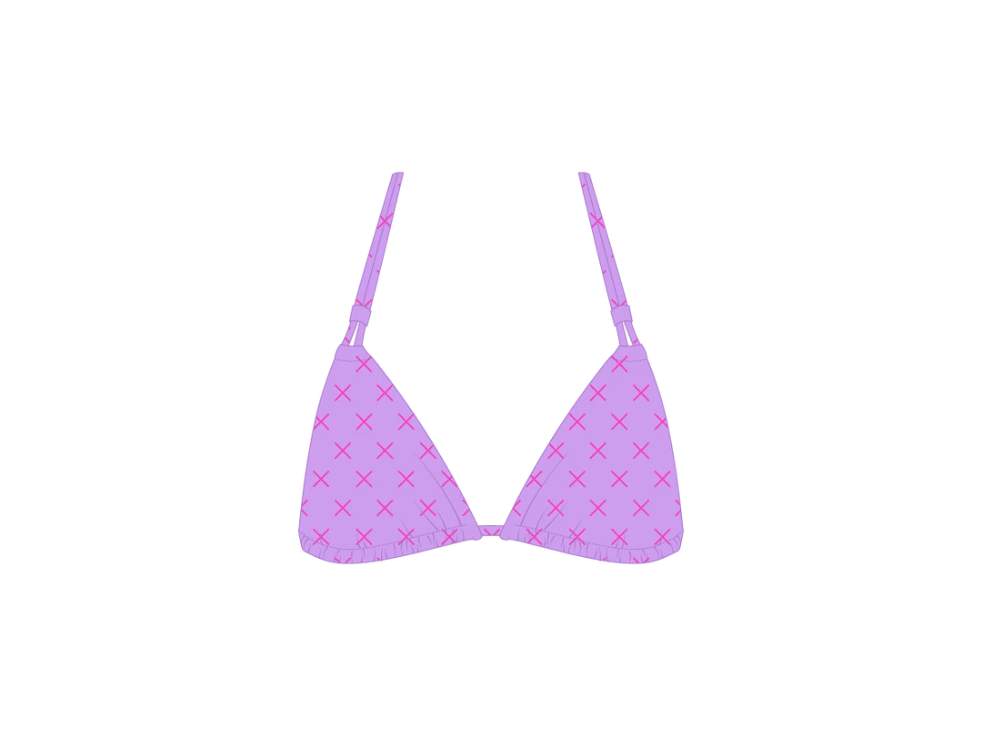 Boutine LA Lilac Logo Print Double String Top