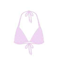 Boutine LA Pink Logo Print Double String Top TOPS