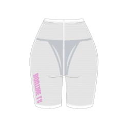 Boutine LA COVER-UPS Mesh Biker Shorts Cover Up W/ Logo Print