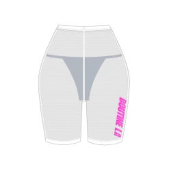 Boutine LA COVER-UPS Mesh Biker Shorts Cover Up W/ Logo Print