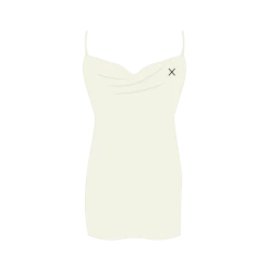 Boutine LA COVER-UPS Off-White Satin Mini Dress