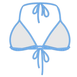 Boutine Sky Blue Bikini Top II