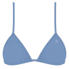 Boutine LA Slate Blue Bikini Top II Bikini Tops X Chic 80s