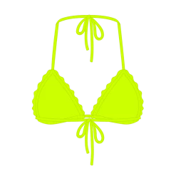 Boutine LA Sour Yellow Scallop Top