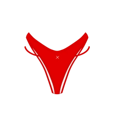 Boutine LA Rose Red Split Bottoms