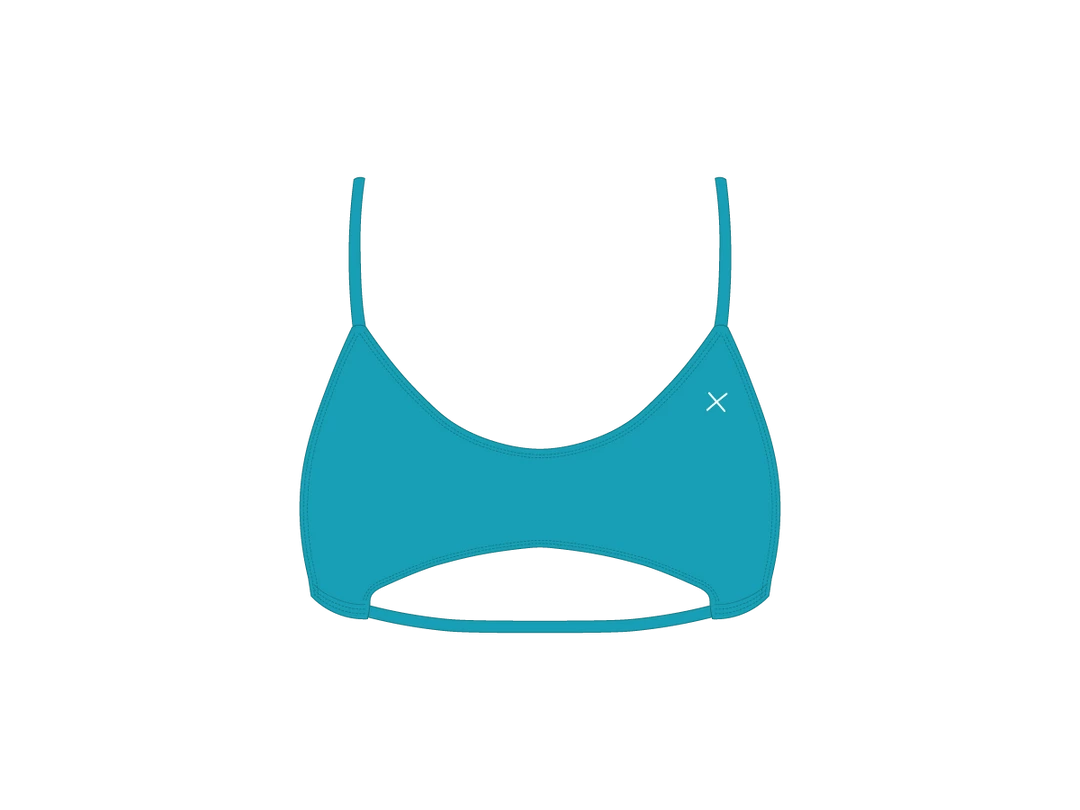 Boutine LA TOPS Marine Blue Split Top