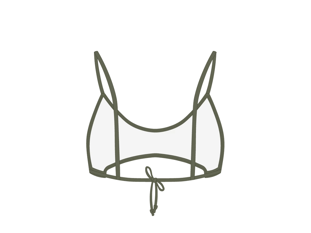 Boutine LA Moss Green Split Top