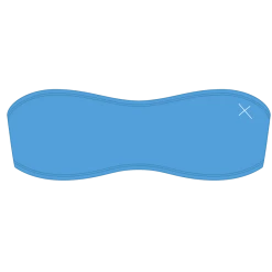 Boutine LA Sky Blue Strapless Top TOPS