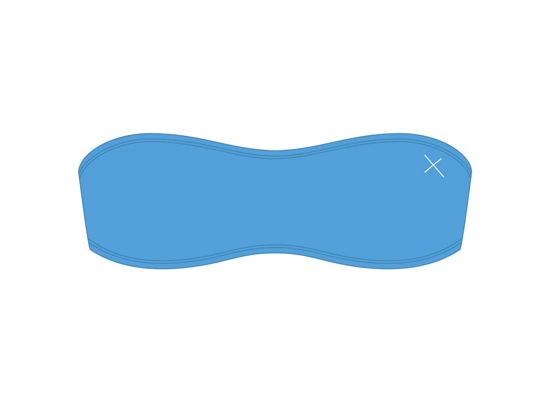 Boutine LA Sky Blue Strapless Top TOPS