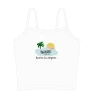 Boutine LA ACTIVEWEAR White Paradise Resort Cropped Tank Top