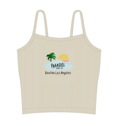 Boutine LA Tan Paradise Resort Cropped Tank Top