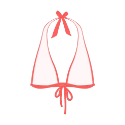 Boutine LA Salmon Tropic Tie-Top