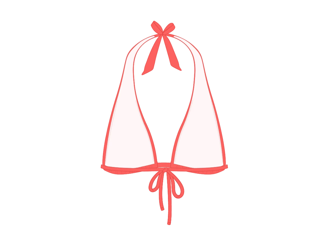 Boutine LA Salmon Tropic Tie-Top