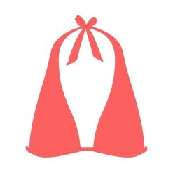 Boutine LA Salmon Tropic Tie-Top