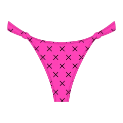 Boutine LA Hot Pink Logo Print Twist Bottoms