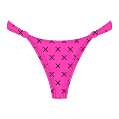 Boutine LA Hot Pink Logo Print Twist Bottoms