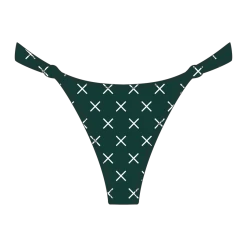 Boutine LA Green Logo Print Twist Bottoms