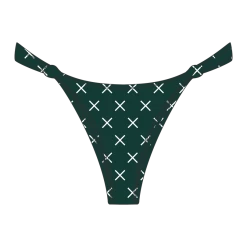 Boutine LA Green Logo Print Twist Bottoms