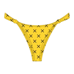 Boutine LA Yellow Logo Print Twist Bottoms