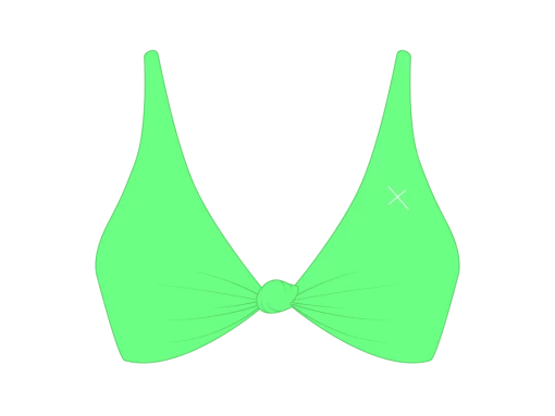 Boutine LA Electro Green Twist Top